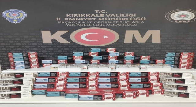 Kırıkkale’de 34 bin 800 makaron ele geçirildi