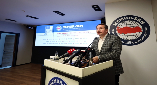 MemurSen Genel Başkanı Yalçın, sözleşmeli kamu personelinin kadroya alınmasını istedi: