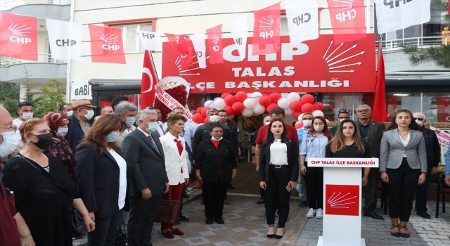 CHP Talas İlçe Başkanlığı yeni binası törenle açıldı