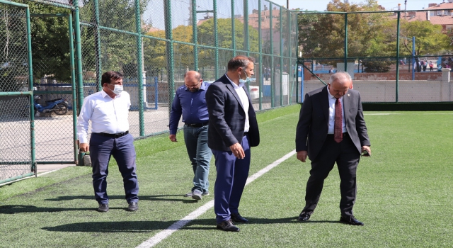 AK Parti Karaman Milletvekili Şeker, spor yatırımlarını inceledi