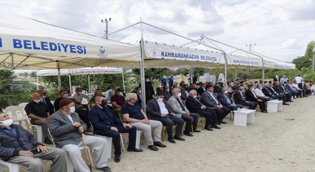 Kahramankazan’da doğal gaz altyapı çalışması