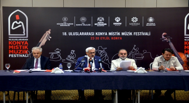 18. Uluslararası Konya Mistik Müzik Festivali başlıyor