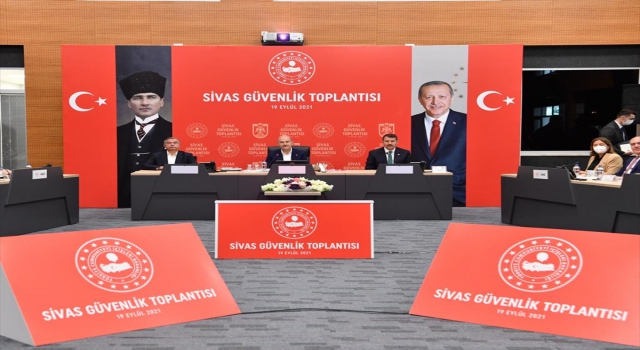 İçişleri Bakanı Süleyman Soylu, Sivas’ta İl Güvenlik Toplantısı’na katıldı