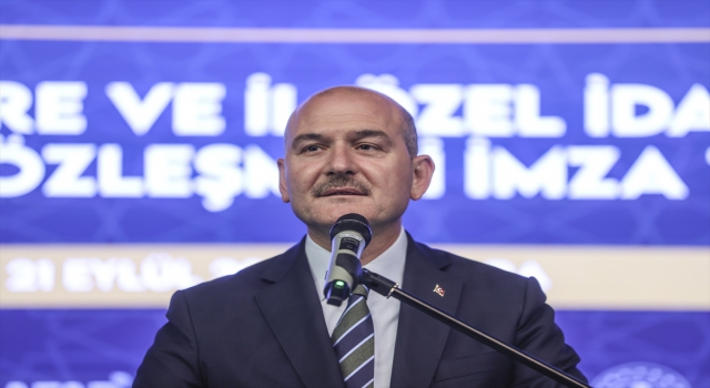 Bakan Soylu, toplu iş sözleşmesi imza töreninde konuştu: