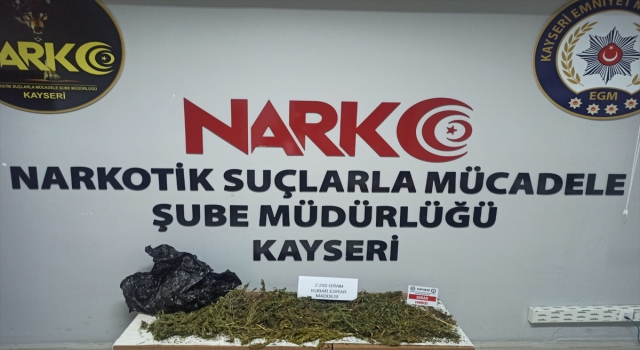 Kayseri’de yolcu otobüsünde uyuşturucu ele geçirildi