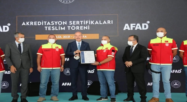 Turkuaz Doğa Sporları Arama Kurtarma Derneği’ne akreditasyon sertifikası verildi