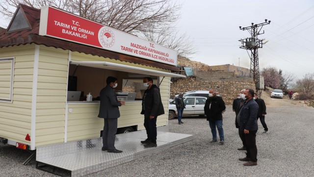 Mardin Mazıdağı’nda yerinde mobil hizmet