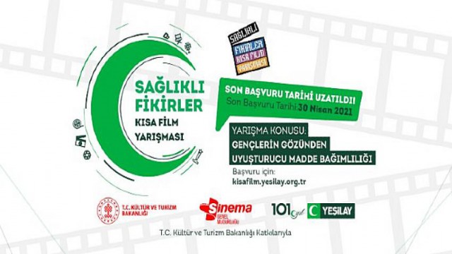 Yeşilay’ın Sağlıklı Fikirler Kısa Film Yarışması’nın son başvuru tarihi 30 Nisan’a uzatıldı