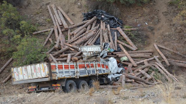 30 metre yükseklikten aşağıya uçtu: Kamyon şoförünün acı sonu...