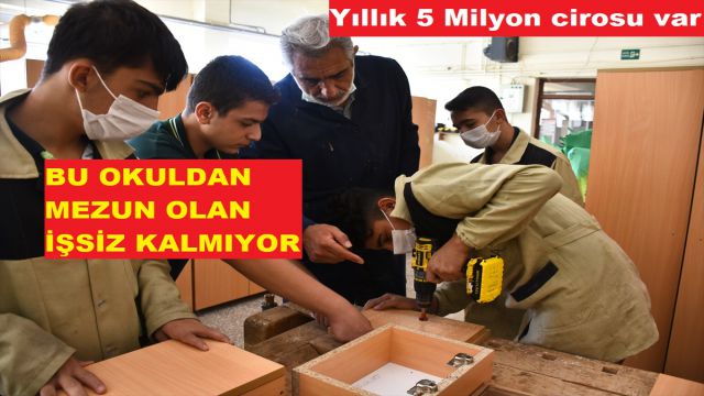 Konya Selçuklu Mesleki ve Teknik Anadolu Lisesi kalifiye eleman yetiştiriyor..