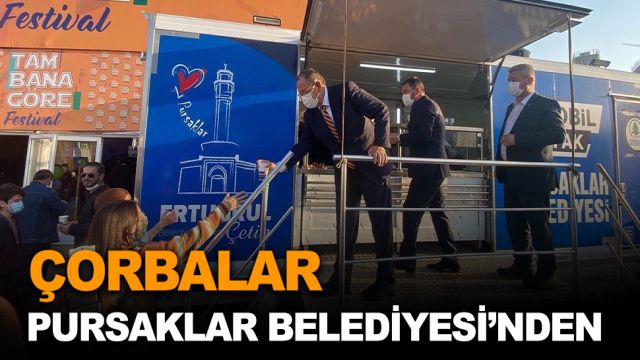 Pursaklar Belediyesinden tam bana göre festivalinde çorba dağıtımı