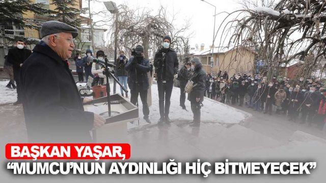 Başkan Yaşar, “Mumcu’nun aydınlığı hiç bitmeyecek”