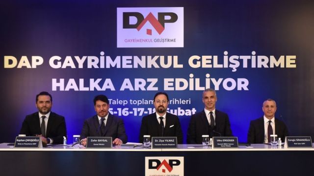 DAP Gayrimenkul Geliştirme'nin halka arzına yatırımcılardan yüksek talep