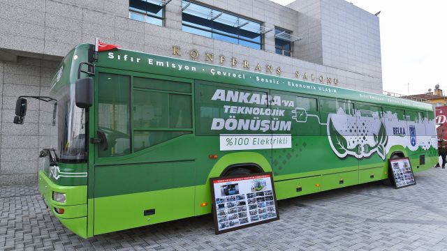 ANKARA BÜYÜKŞEHİR’İN DÖNÜŞTÜRÜLMÜŞ YÜZDE 100 ELEKTRİKLİ OTOBÜS PROJESİ LONDRA YOLCUSU