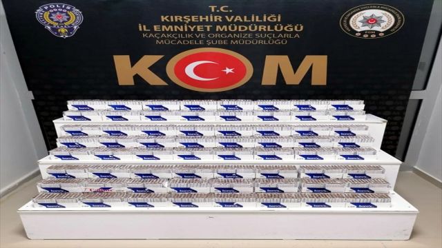 Kırşehir'de sigara kaçakçılığı operasyonunda 3 kişi yakalandı