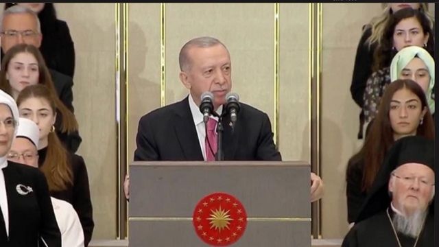 Cumhurbaşkanı Erdoğan için Beştepe'de göreve başlama töreni