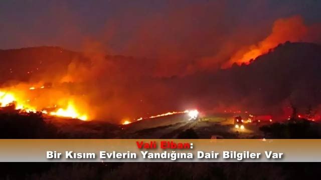 İzmir'de Yangın Sürüyor