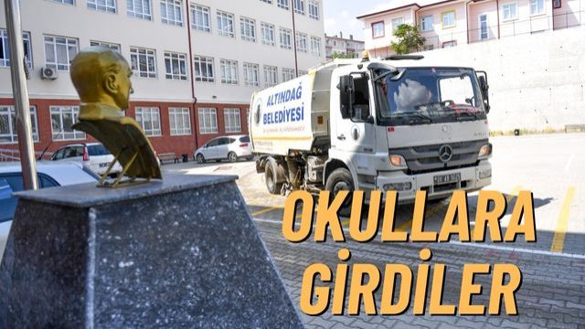 Okulların açılmasına günler kala Altındağ Belediyesi harekete geçti...