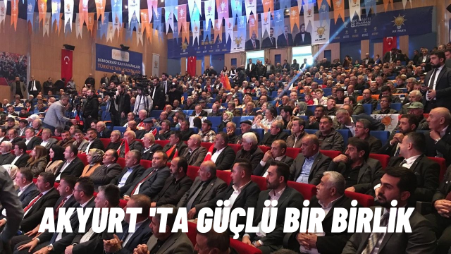 AK Parti Akyurt 8. Olağan Kongresi Coşkuyla Gerçekleşti