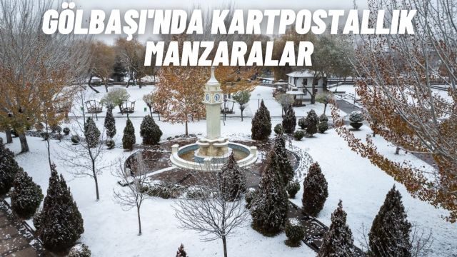 Gölbaşı’nda Kar Yağışının Ardından Gelen Büyüleyici Doğal Güzellik