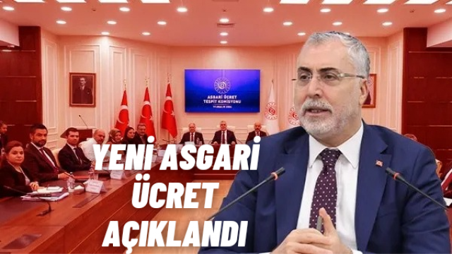 2025 asgari ücreti 22 bin 104 TL olarak belirlendi