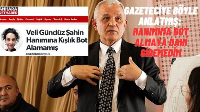 Mamak Belediye Başkanı hanımına kışlık bot almaya gidememiş...