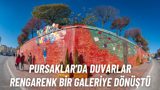 Pursaklar'da Duvarlar Sanatla Buluşuyor