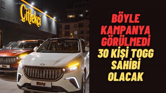 Çitlekçi, 30. Yıldönümünü 30 TOGG ile Kutluyor