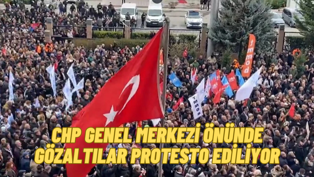 Ankara'da CHP'ye Destek Gösterisi: Gözaltılar Protesto Edilliyor