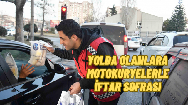 Ankara’da İftara Yetişemeyenlere Motokuryelerle Kumanya Desteği