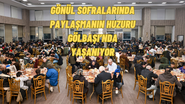 Gölbaşı Belediyesi Her Gün Yüzlerce Kişiye İftar Yemeği Veriyor