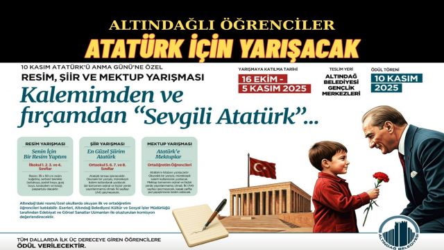Altındağ Belediyesi’nden 10 Kasım’a Özel Yarışma