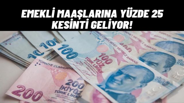 Emekli Maaşlarından Prim Borçlarına Göre %25’e Kadar Kesinti Yapılacak
