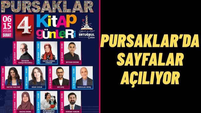 Pursaklar 4. Kitap Günleri 6 Şubat’ta Başlıyor