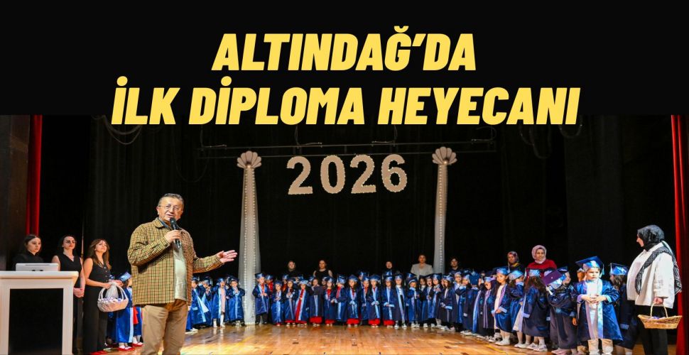Altındağlı Minikler İlk Diplomalarını Aldı Mezuniyet Coşkusu Renkli Görüntülere Sahne Oldu