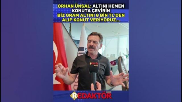 Gram altını 8 bin TL'ye alıp, konut veriyor...